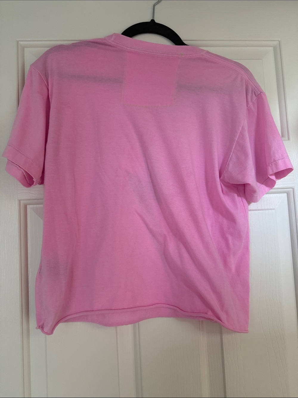 Aviator Nation Pink Tee with Black Lightning Bolt - Picture 3 of 4